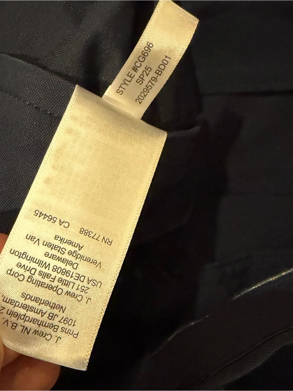 J.Crew 484 Slim-Fit Tech Performance Pants | Navy | 32x30 Pristine